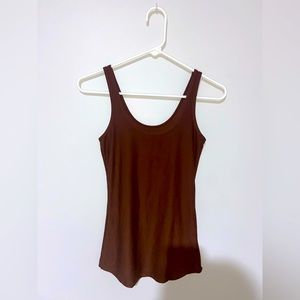 Ultra-soft brown tank top.